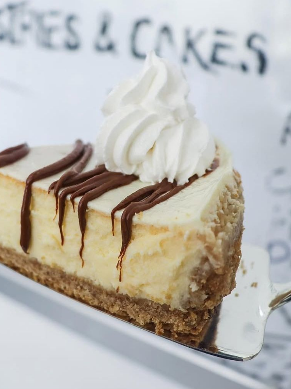 New York Style Cheesecake Slice